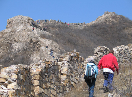 Zhenbiancheng Great Wall, Beijing Hikers Zhenbiancheng Great Wall hike, 2010-04-04