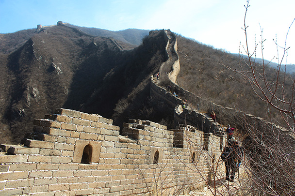 We hiked on and up the Great Wall - Chinese Knot Great Wall, 2018/03/10