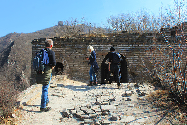 Most of this tower had collapsed - Chinese Knot Great Wall, 2018/03/10