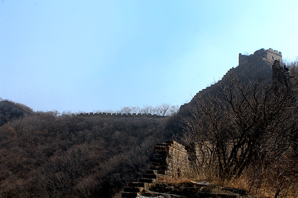 The wall, silhouetted - Chinese Knot Great Wall, 2018/03/10