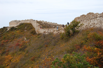 It looks quite flat here, Beijing Hikers Zhenbiancheng Great Wall, October04,2012