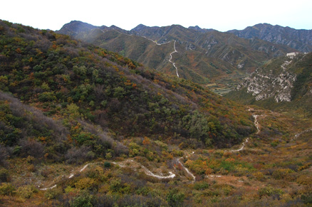 The wall, Beijing Hikers Zhenbiancheng Great Wall, October04,2012