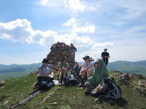 Atop the tallest hill was a cairn of rocks -  Bashang Grasslands trip, 2014/7