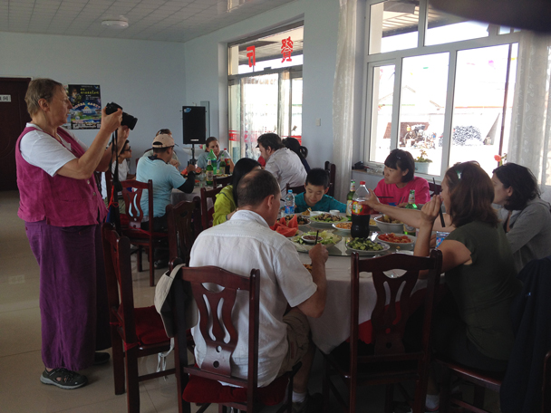 Lunchtime at the guesthouse - Bashang Grasslands trip, 2014/06