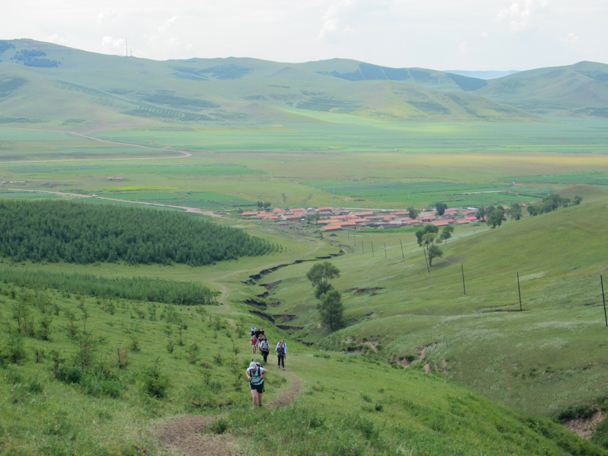 From the village we hiked up and over another ridge - Bashang Grasslands trip, August 2014