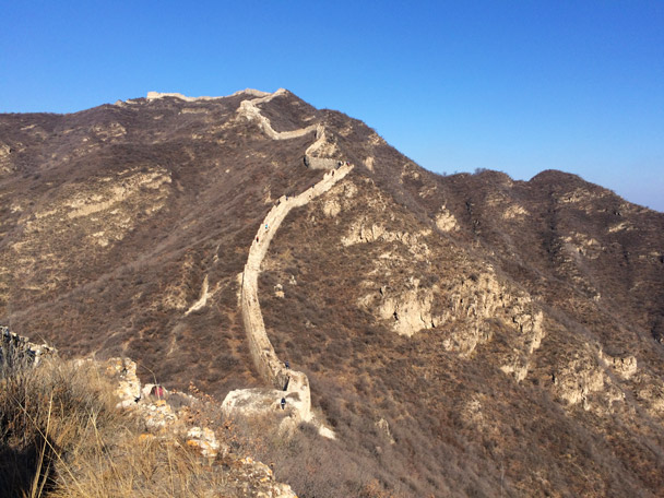It’s a big, steep climb up to the top here - 20141108-Zhenbiancheng