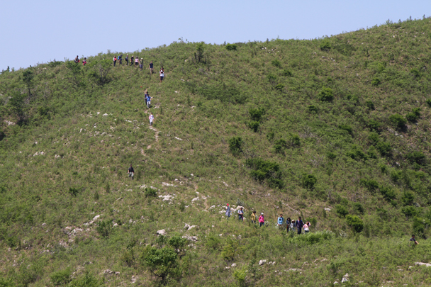 These trails through the hills are mostly used by local shepherds - Hike and teambuilding for ThyssenKrupp, 2015/05