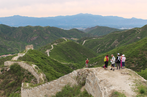 We continued a few more towers down, and finished the hike in a small village - Middle Switchback Great Wall, 2015/06/07