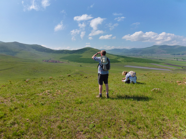 Enjoying the wild flowers and the great clouds - Bashang Grasslands, Hebei Province, 2015/06