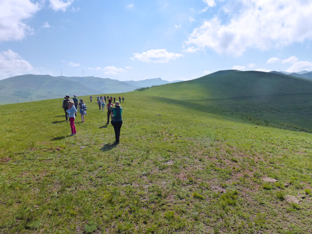 We set off along the ridge being chased by the shadows of clouds - Bashang Grasslands, Hebei Province, 2015/06