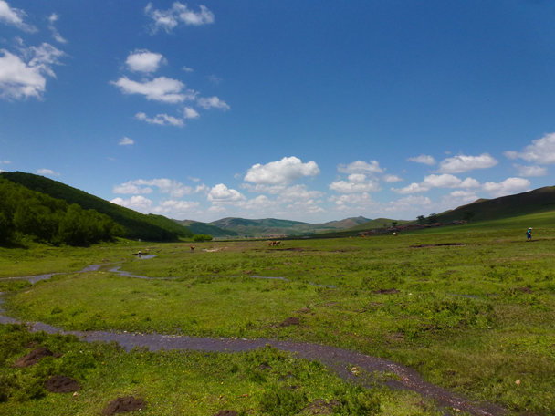 A tiny stream in the valley - Bashang Grasslands, Hebei Province, 2015/06