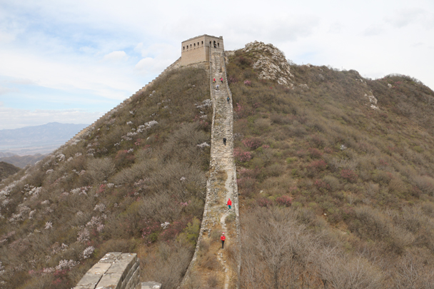 The steep climb up to the General’s Tower - Stone Valley Great Wall Loop, 2016/4/16