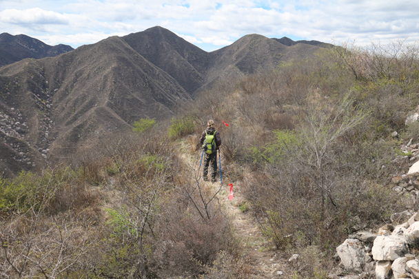 We hiked hill trails to finish the loop - Stone Valley Great Wall Loop, 2016/4/16