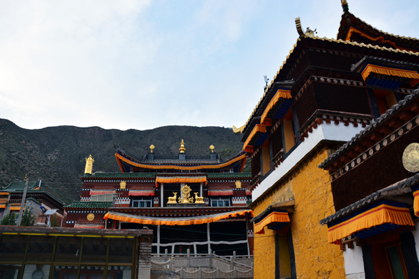 Views of the halls at the back - Xiahe, Labrang Monastery, and the Zhagana area in southern Gansu, September 2016