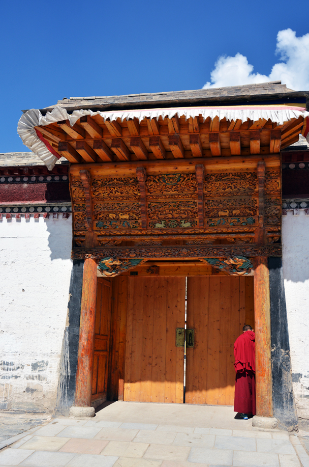Behind the door is the tantric school - Xiahe, Labrang Monastery, and the Zhagana area in southern Gansu, September 2016