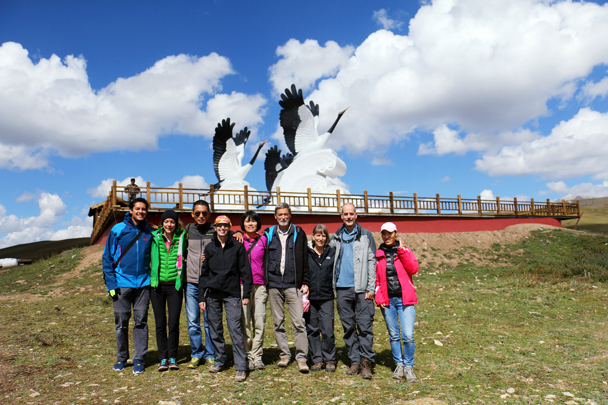 Group photo at the Guomang Wetlands - Xiahe, Labrang Monastery, and the Zhagana area in southern Gansu, September 2016