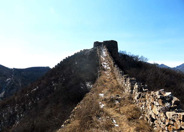 Up on the wall - Zhenbiancheng Great Wall Loop, 2017/2/25