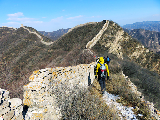 We hiked on along the wall - Zhenbiancheng Great Wall Loop, 2017/2/25