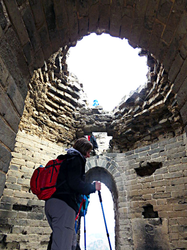 A watch tower with domed roof - Gubeikou and Jinshanling Great Wall camping, 2017/3/25