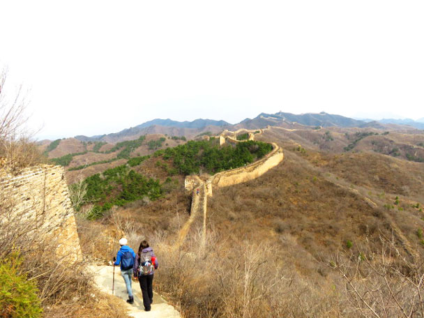 We headed on toward our camp site - Gubeikou and Jinshanling Great Wall camping, 2017/3/25