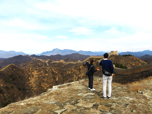 Long views back towards Gubeikou - Gubeikou and Jinshanling Great Wall camping, 2017/3/25