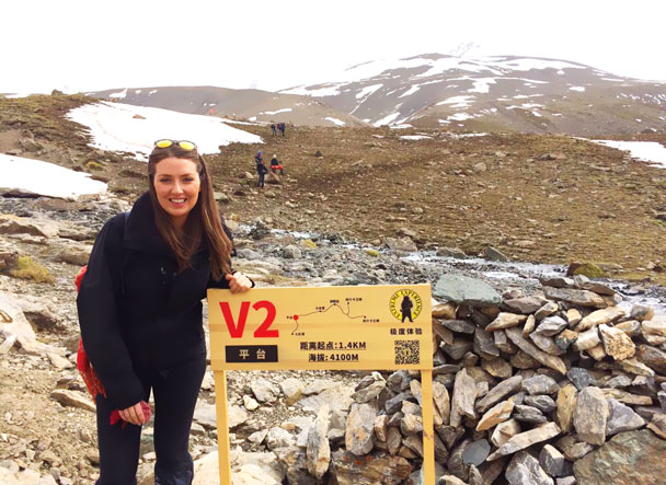 Arriving at V2 – only 1.4km from V1, but it took us more than an hour due to the altitude - Qinghai Lake, Kumbum Monastery, and the Gangshika Snow Mountain, Qinghai Province, 2017/05