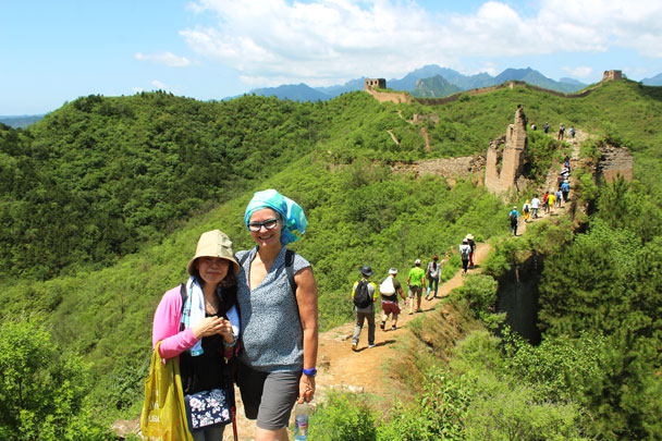 It was a very hot day on the Great Wall - Teambuilding for Merck with Great Wall hike and treasure hunt, 2017/7/7