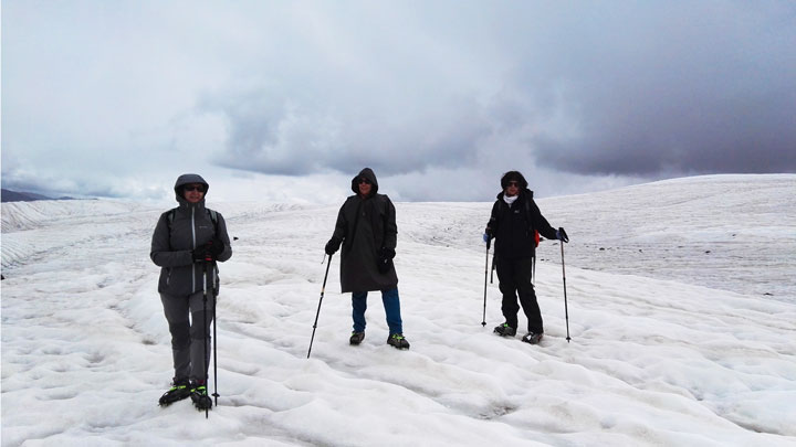 On the glacier