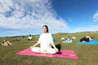 Yoga and Meditation at the Bashang Grasslands, August 2016