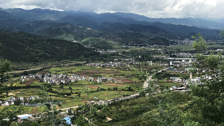 Views of small towns, villages, and farms