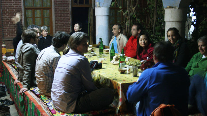 Dinner at a family restaurant in Grape Valley