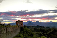 See sunset from the Great Wall at Gubeikou