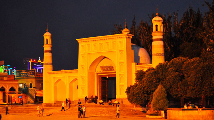 The Id Kah mosque, in Kashgar