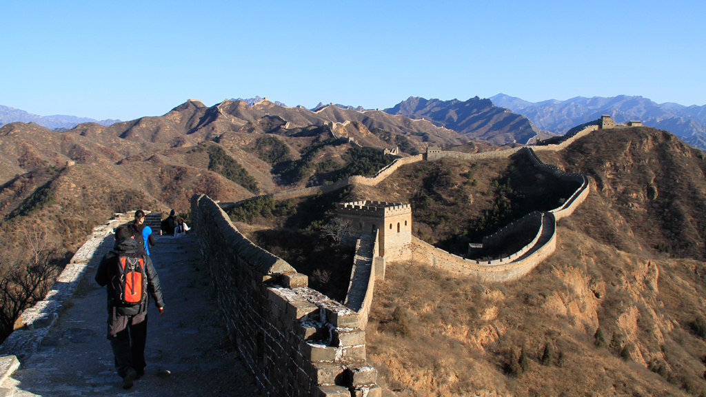 Long views on the Great Wall near Jinshanling