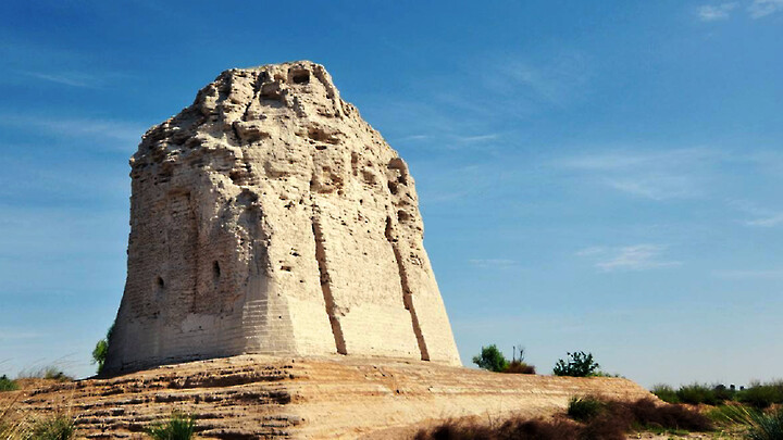 A tower at the Tongwan Ancient City