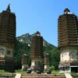 The Silver Pagodas stand on the site of a temple first built during the Tang Dynasty