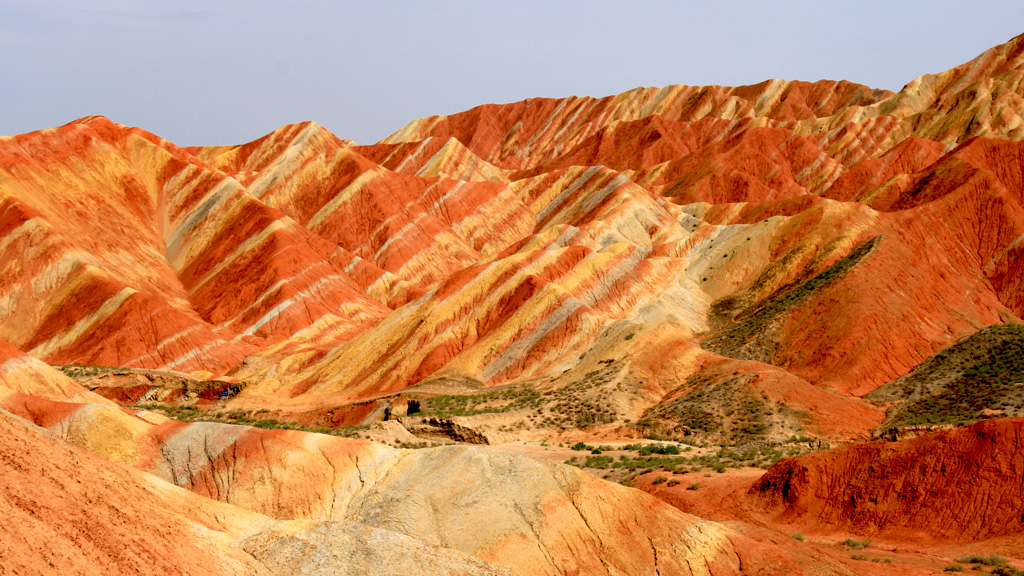 Zhangye Danxia Landform | The coloured hills of the Zhangye Danxia Landform.