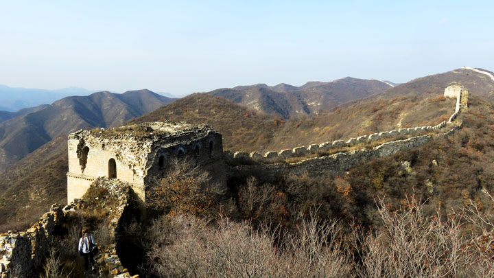 A tower on the Great Wall at Zhenbiancheng